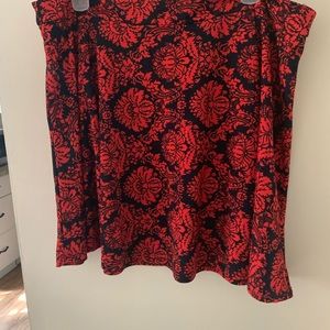 Skirts - Ornate pattern fit and flare skirt Skirts - Ornate pattern fit and flare skirt